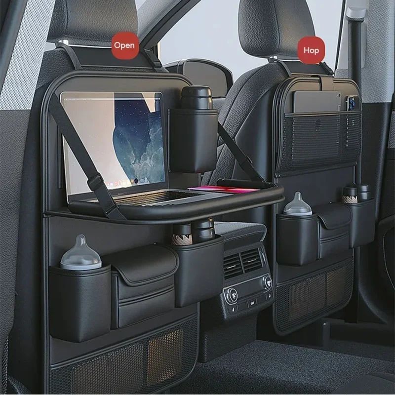 Auto Sitzorganizer für Rücksitz – Organizer mit Klapptisch & Tablet-Halter