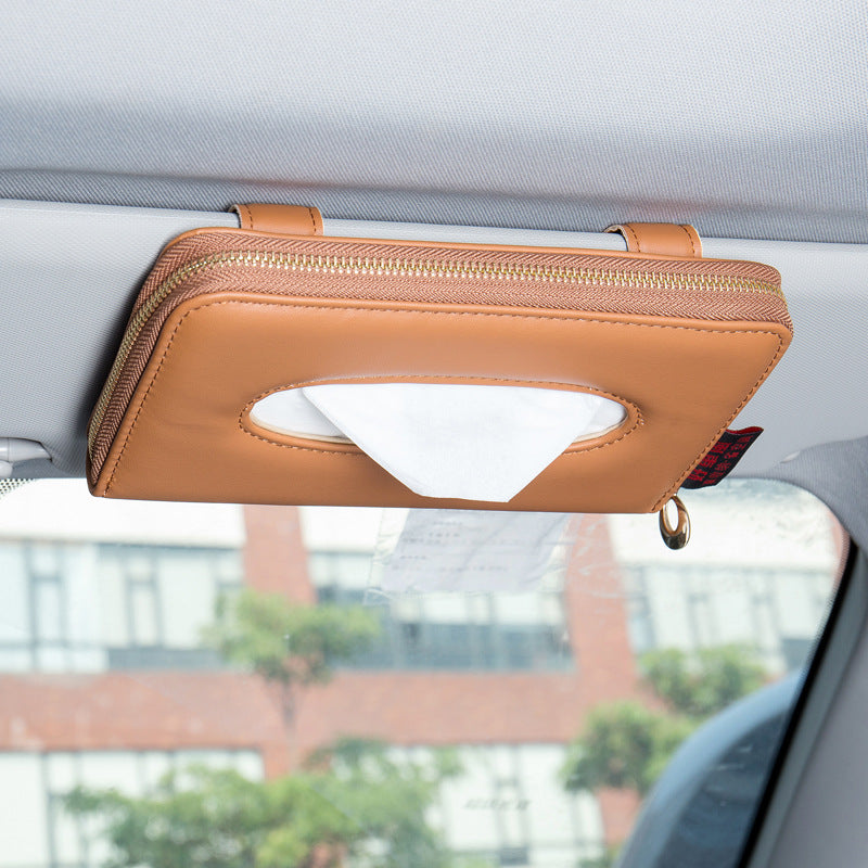 Sonnenblende Rücksitz Hängend Auto-Innenraum Taschentuchbox Taschentuch-Abdeckung