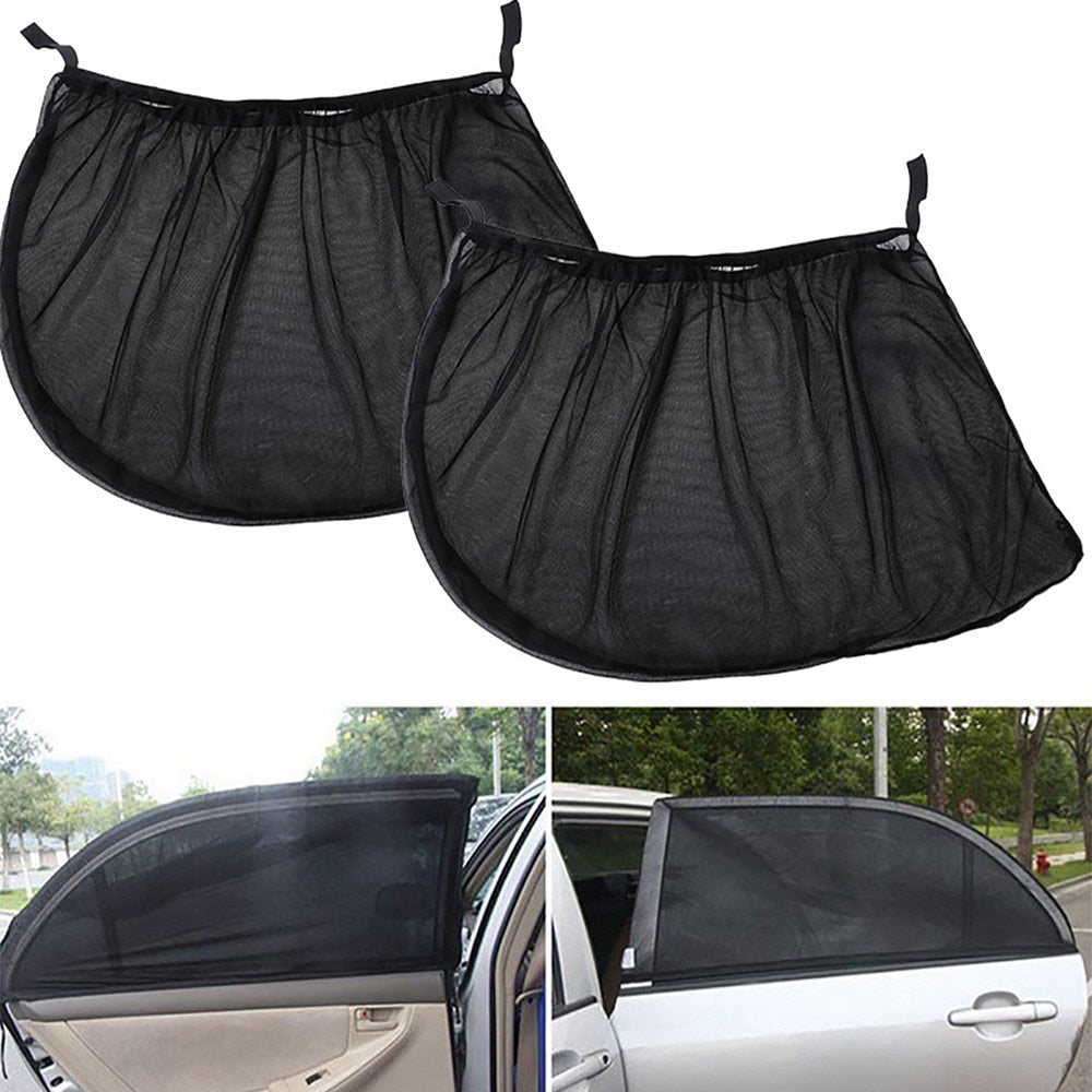 Auto-Sonnenschutz für Seitenfenster - UV-Schutz, Mückenschutz und Staubschutz