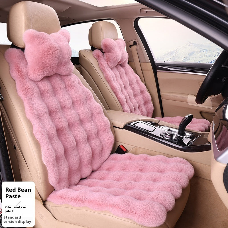 Bubble-Samt Winter Auto-Sitzkissen - Verdickt, Warm, Plüsch Universal Sitzbezug