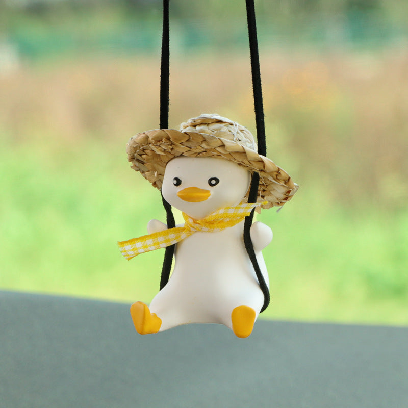 Auto-Anhänger Süße Anime Kleine Ente - Rückspiegel Deko-Ornament