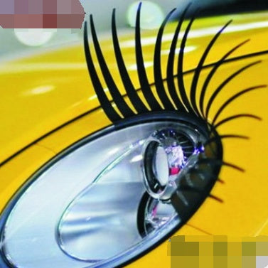 Scheinwerfer-Wimpern Aufkleber für Auto - Falsche Wimpern Sticker (2er Pack)