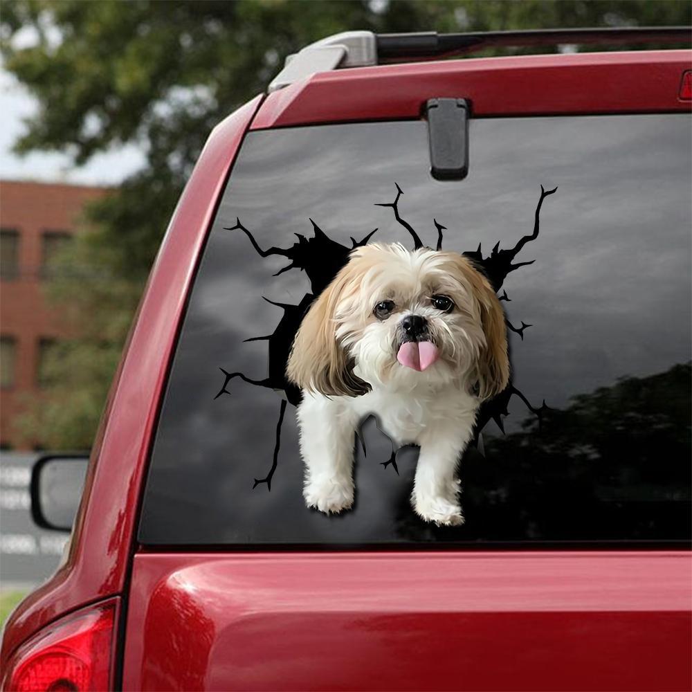 Lustiger Hunde-Aufkleber Reflektierend Reißend Autofenster