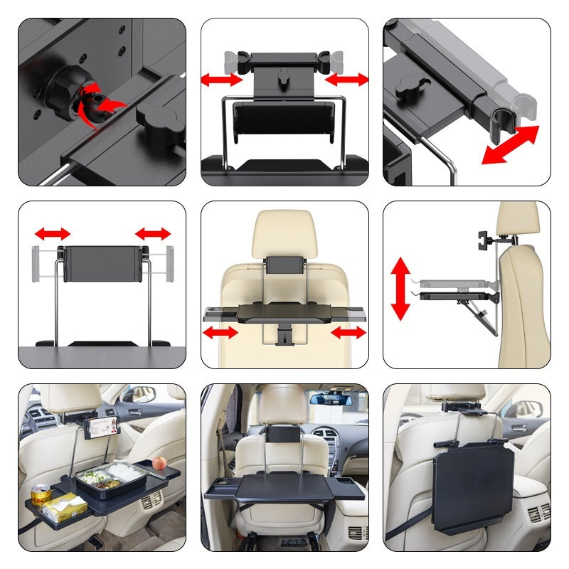 Kleiner Klapptisch für Auto Rücksitz-Esstisch Laptop-Schreibtisch