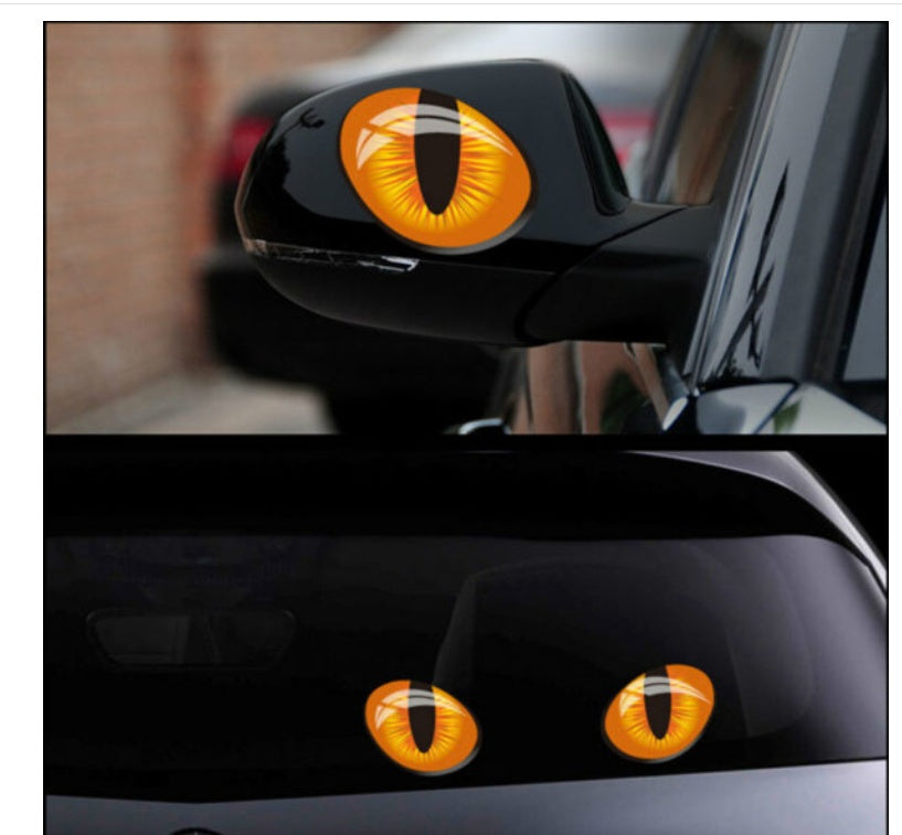 Auto-Rückspiegel Katzenaugen Aufkleber Dekorativer Sticker