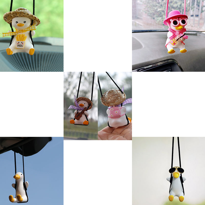 Auto-Anhänger Süße Anime Kleine Ente - Rückspiegel Deko-Ornament