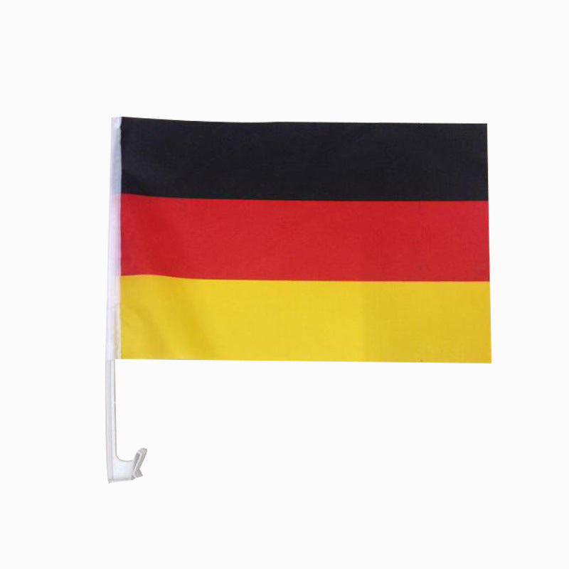 Deutsche Auto-Flagge aus Polyester - Windbeständige Autofenster-Dekoration
