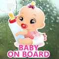 Baby an Bord Prinzessin Flasche Auto Reflektierender Aufkleber