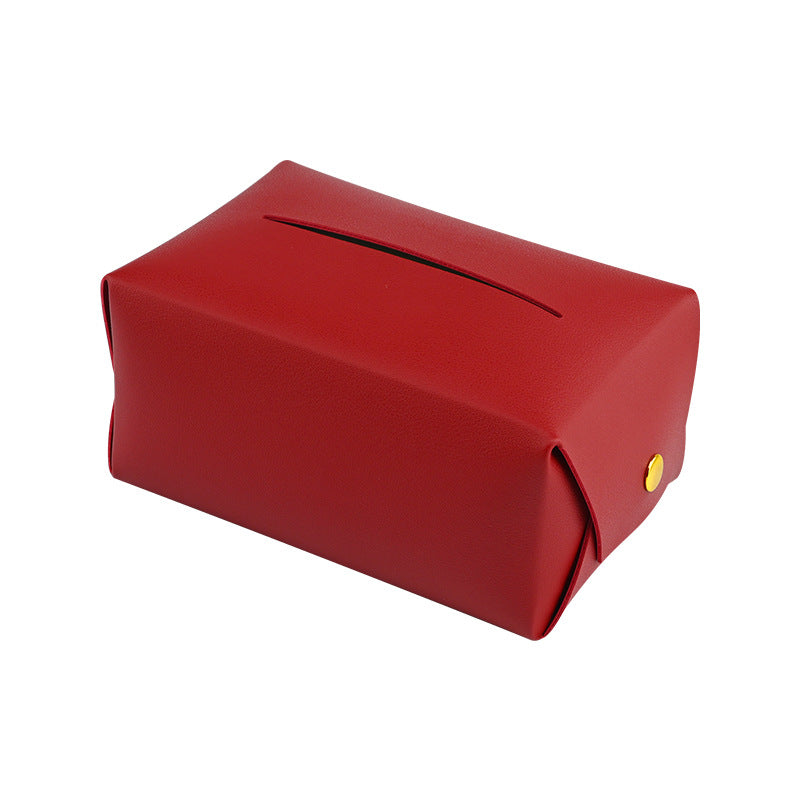 Einfache Leder Taschentuchbox für Retro-Auto