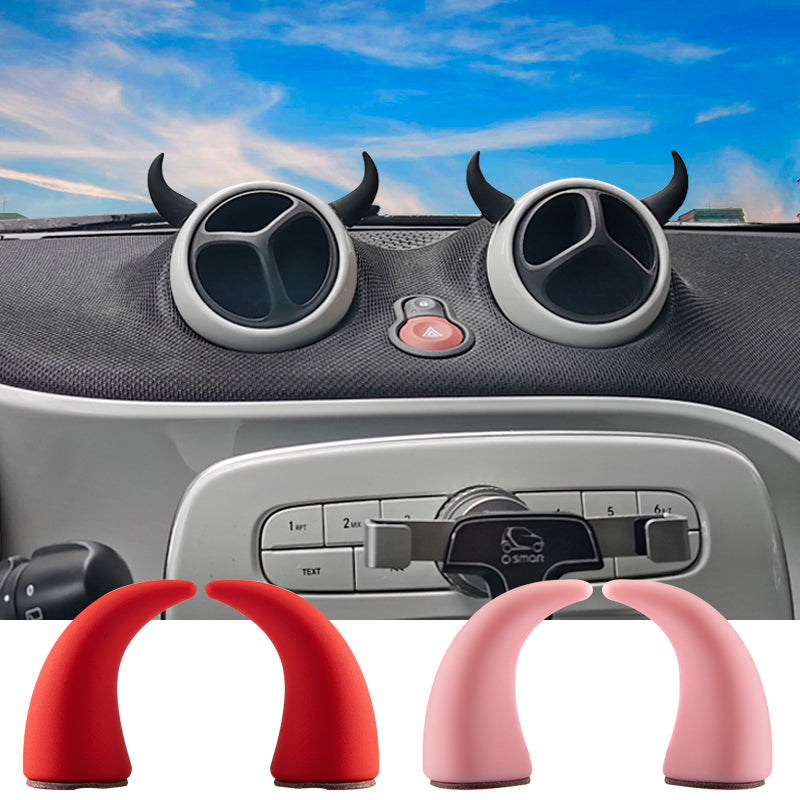 Auto Mini-Lenkrad Teufelshörner Dekorativer Aufkleber Ornament