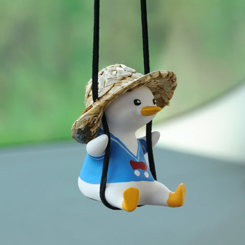 Auto-Anhänger Süße Anime Kleine Ente - Rückspiegel Deko-Ornament