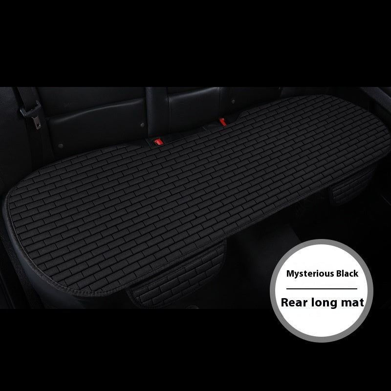 Leinen Auto-Sitzkissen Dreiteiliges Sitzschutz-Pad