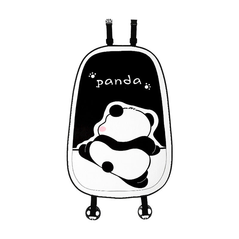 Auto-Sitzkissen Winter Plüsch Süßer Cartoon Panda Sitzbezug