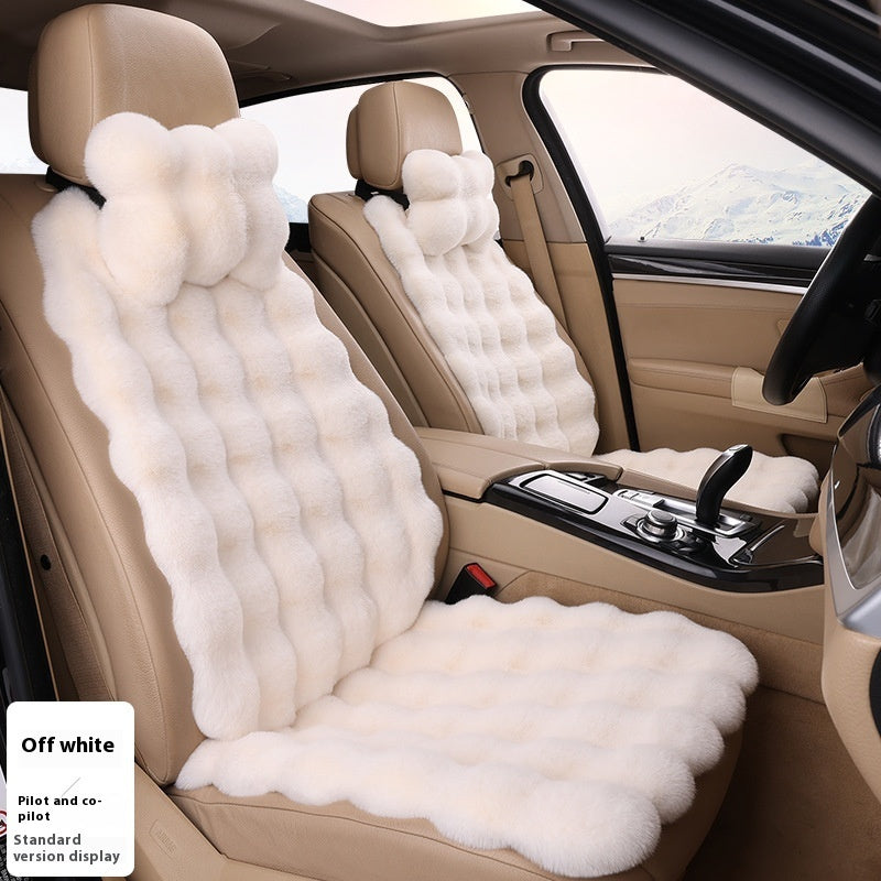 Bubble-Samt Winter Auto-Sitzkissen - Verdickt, Warm, Plüsch Universal Sitzbezug