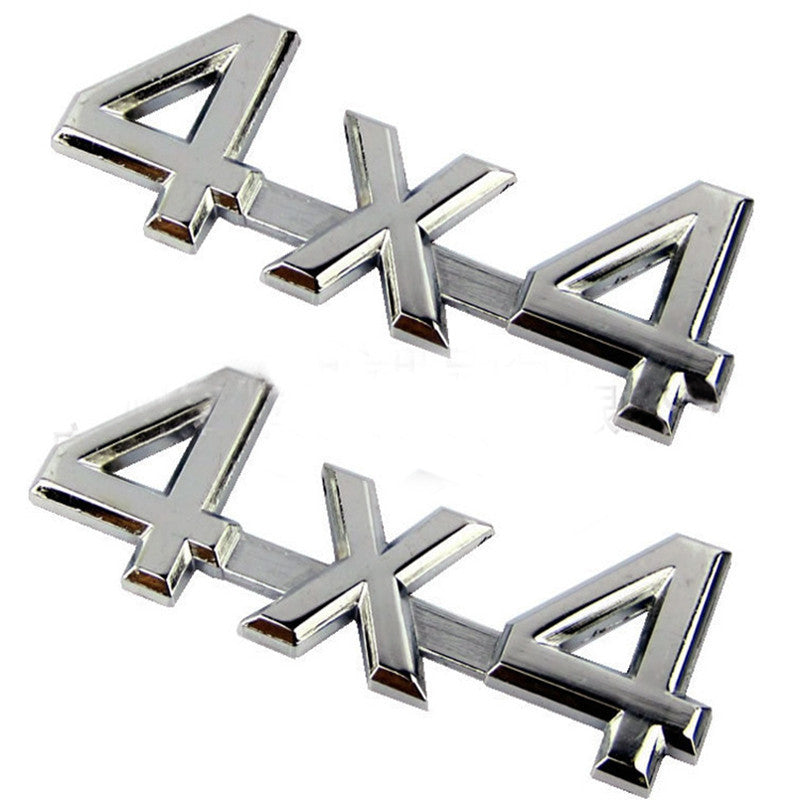 3D Metall-Aufkleber 4x4 Allrad Geländewagen Heckklappe Emblem