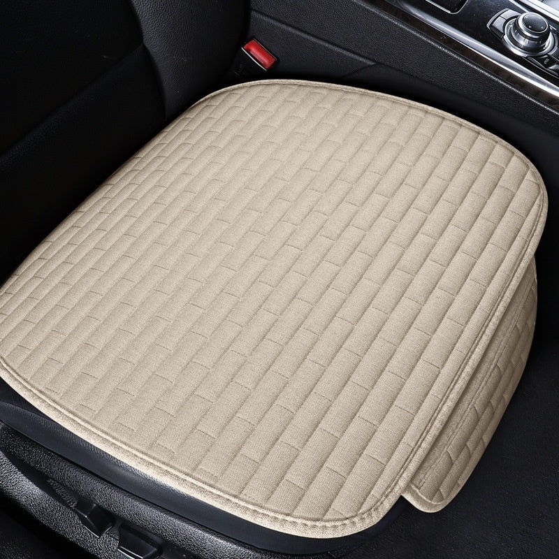 Leinen Auto-Sitzkissen Dreiteiliges Sitzschutz-Pad