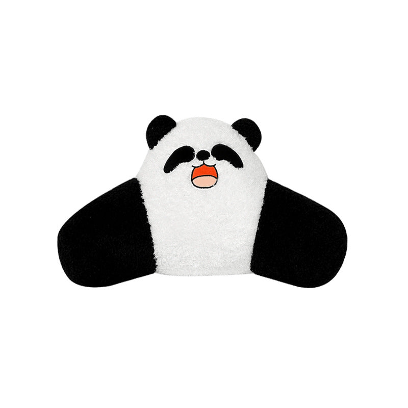 Auto-Sitzkissen Winter Plüsch Süßer Cartoon Panda Sitzbezug