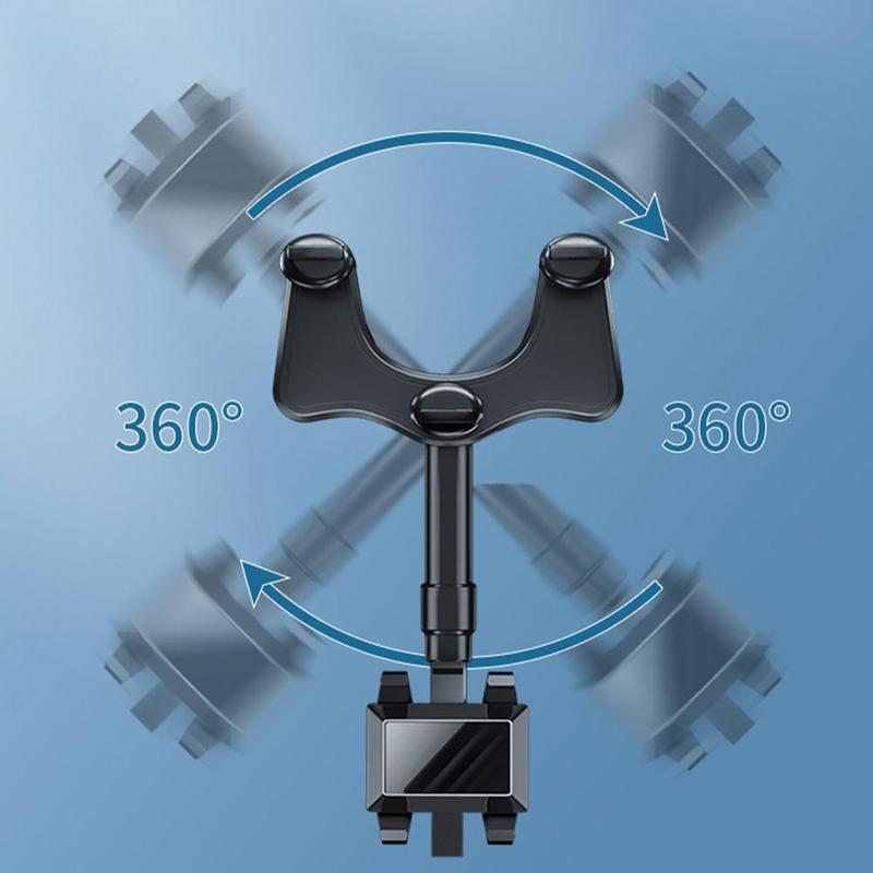 Auto-Rückspiegel Handyhalterung - 360° Drehbar und Ausziehbar