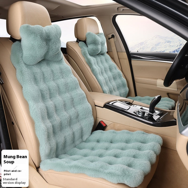 Bubble-Samt Winter Auto-Sitzkissen - Verdickt, Warm, Plüsch Universal Sitzbezug