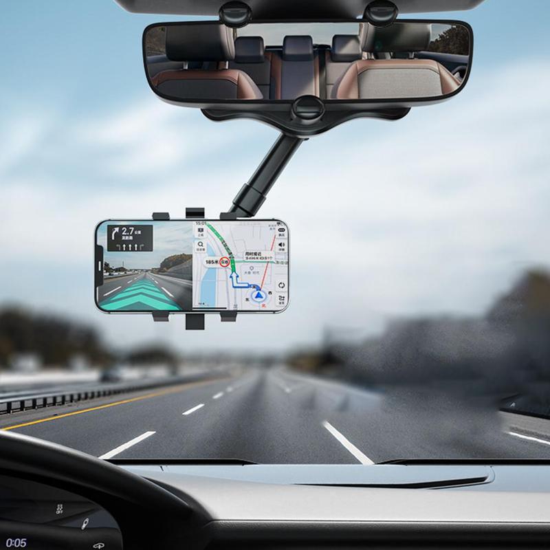 Auto-Rückspiegel Handyhalterung - 360° Drehbar und Ausziehbar