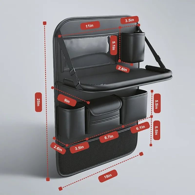 Auto Sitzorganizer für Rücksitz – Organizer mit Klapptisch & Tablet-Halter