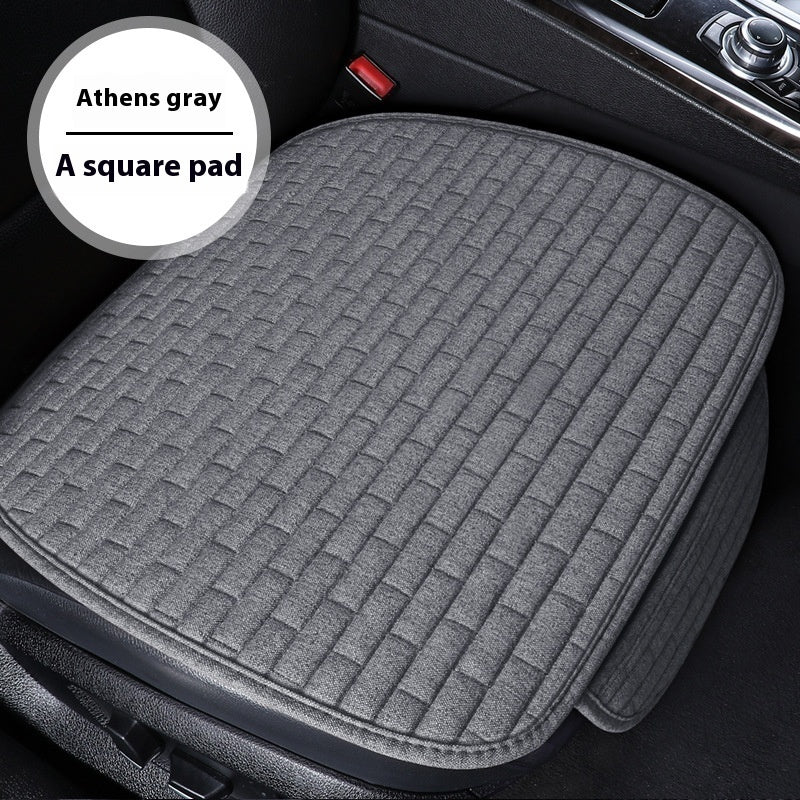 Leinen Auto-Sitzkissen Dreiteiliges Sitzschutz-Pad