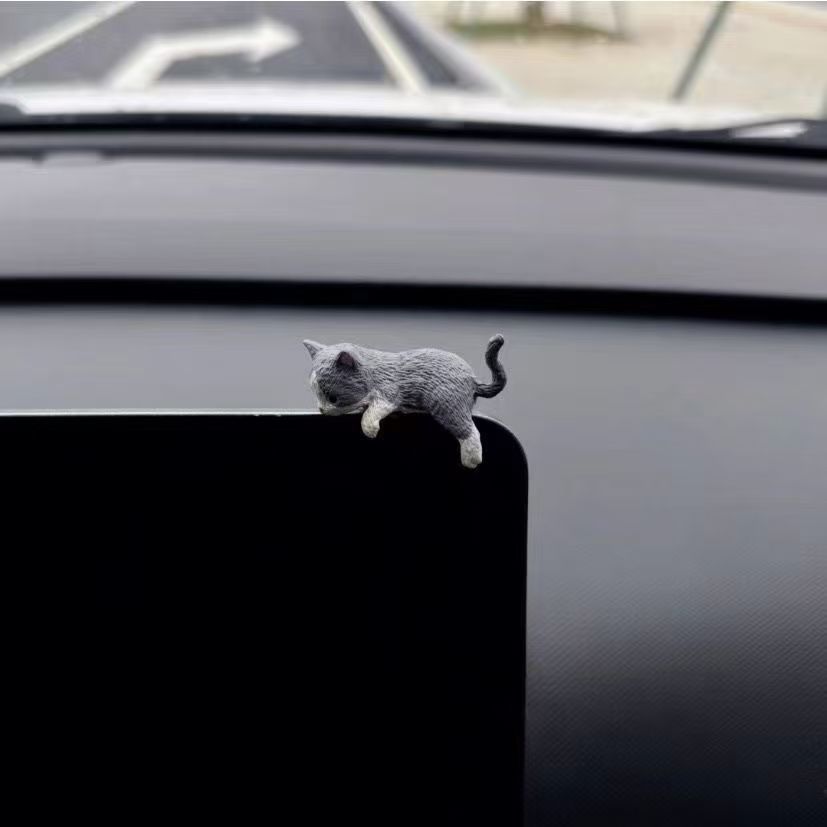 Bezaubernd Schläfrige Katzen-Auto-Ornament