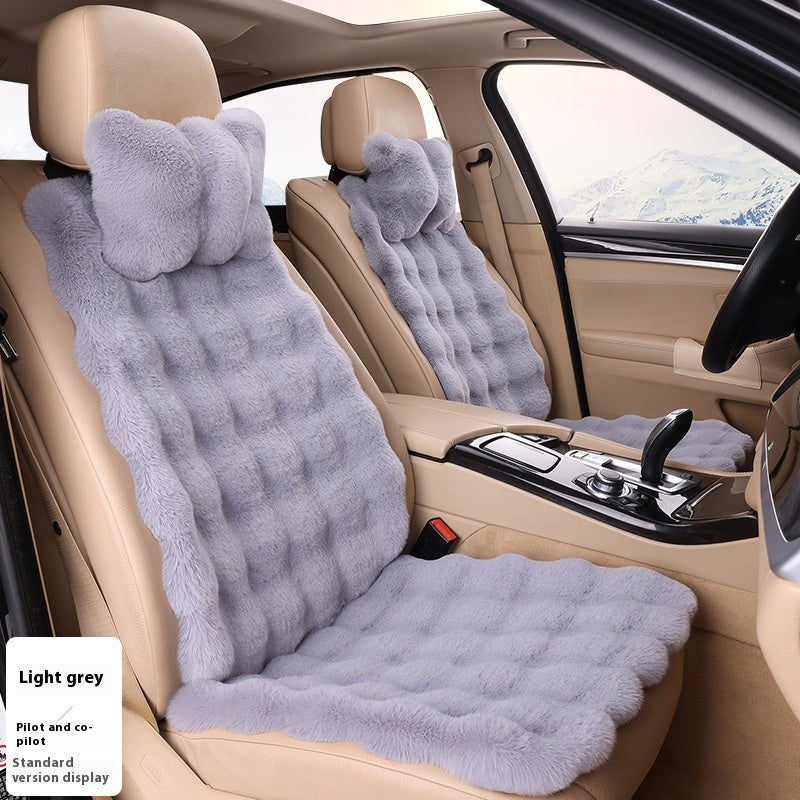 Bubble-Samt Winter Auto-Sitzkissen - Verdickt, Warm, Plüsch Universal Sitzbezug