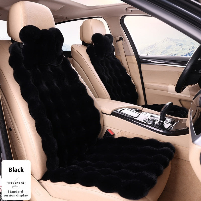 Bubble-Samt Winter Auto-Sitzkissen - Verdickt, Warm, Plüsch Universal Sitzbezug
