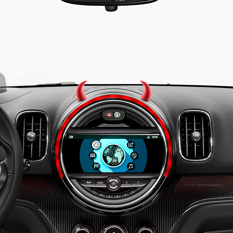 Auto Mini-Lenkrad Teufelshörner Dekorativer Aufkleber Ornament